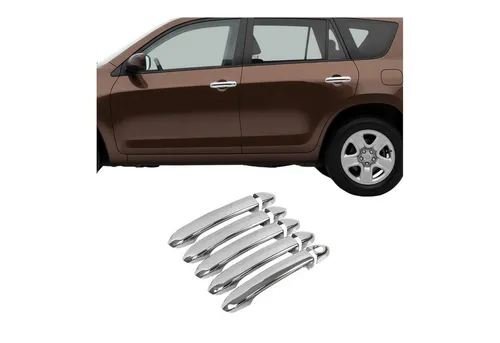Edelstahl Türgriff Blende für Toyota RAV4 2006-2013 - 10tlg Set - Hochwertige 10-teilige Edelstahl Türgriffabdeckung für Toyota RAV4. Rostbeständig, selbstklebend und einfach zu installieren. Verleiht Ihrem Fahrzeug einen stilvollen Look und schützt die Türgriffe.