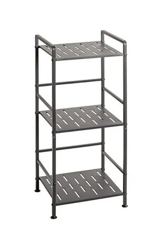 freiraum Regal 59825, 3 Böden, in anthrazit, Stahlrohr, Metall - 33x74x28cm (BxHxT)