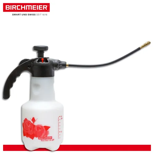 Birchmeier Rose Star 1,25 Druckspeichergerät Sprühflasche 360° mit Verlängerung