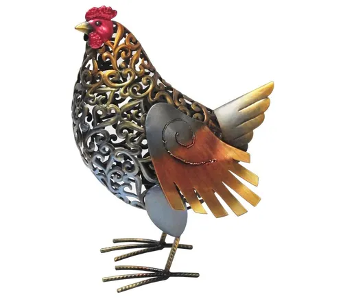 Produktbild Dehner Gartenfigur Henne Vroni, wetterfest und detailreich, 38 x 27 x 16.5 cm