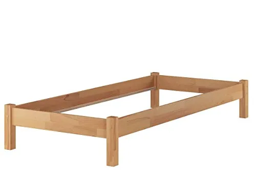 Erst-Holz®Kinderbett ohne Kopfteil 80 x 200 Bettgestell Buche