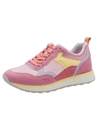 Tamaris Damen Sneaker Low, rot, 42 EU – Sportlicher Komfort in pink von Tamaris