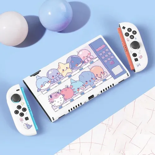 Für Nintendo Switch 2 flexible TPU Schutzhülle mit Ocean Vending Machine Design