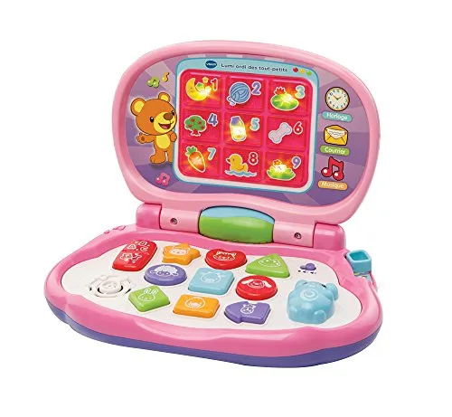 VTech – 191255 – Lumi Laptop für die Kleinsten (französische Version) Rosa