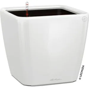Lechuza Übertopf QUADRO LS 35 weiß hochglanz von Lechuza