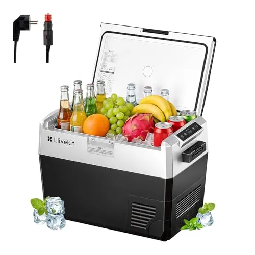 LLIVEKIT 40L Tragbare Kühlbox -20~20°C für Auto und Camping