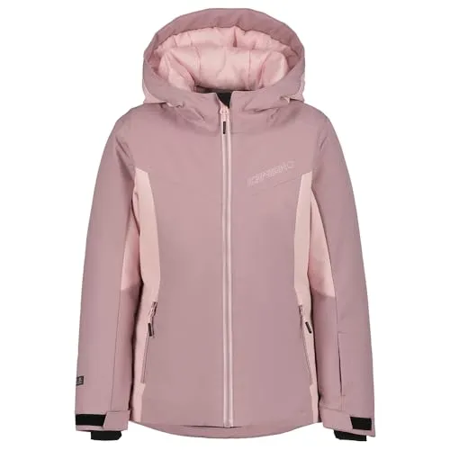 Icepeak LANETT JR Skijacke - Funktionsjacke für Alpinski, wasserabweisend und winddicht, mit abnehmbarer Kapuze und 4 praktischen Taschen für optimalen Komfort.