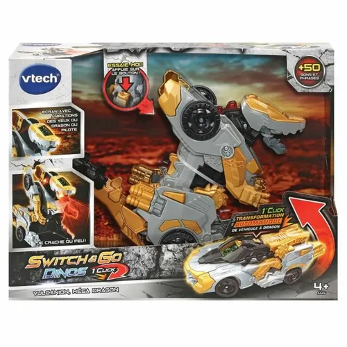 Vtech Switch & Go Dinos - Vulcanion, Mega Dragon Transformer Fahrzeug