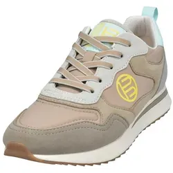 Bagatt Sneaker - Taupe/Multi für Damen - Modischer Schnürhalbschuh aus glattem Kunstleder mit herausnehmbaren Einlegesohlen für individuelle Passform und ultimativen Komfort. Ideal für alltägliche Looks!