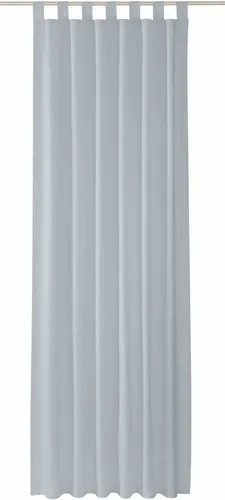 TOM TAILOR Unifarbener Schlaufenvorhang aus Baumwolle, grau in silber von TOM TAILOR HOME