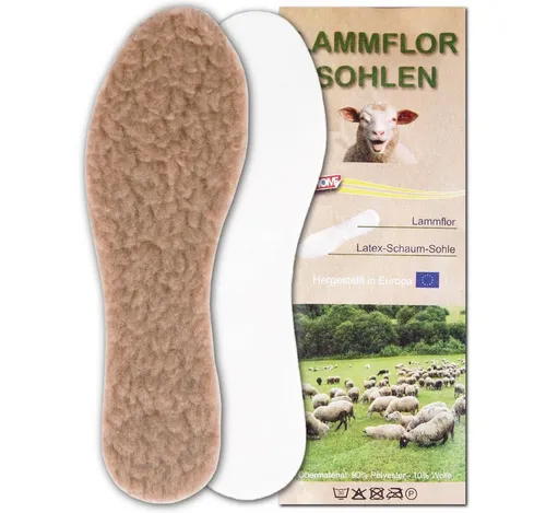 Pro Home Einlegesohlen Lammflor Schuheinlagen (1-tlg), Fußbett (Zuschneidbar) für alle Altersklassen geeignet