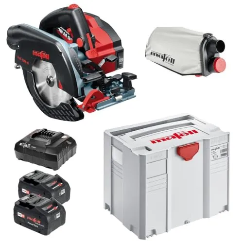 Mafell Akku-Handkreissäge K 65 18M bl im T-MAX - Sägen: Kompakte Handkreissäge mit 67 mm Schnitttiefe, optimaler Benutzerkomfort dank FLIPPKEIL und inklusive Transportbox T-MAX.