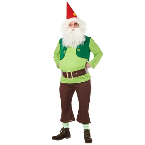 Boland Kostüm Zwerg XL grün - Stilvolles Zwergkostüm in XL-Größe, ideal für Karneval und Mottopartys. Aus 100% Polyester gefertigt, sorgt es für hohen Tragekomfort und eine tolle Optik. Perfekt für Erwachsene ab 14 Jahren!