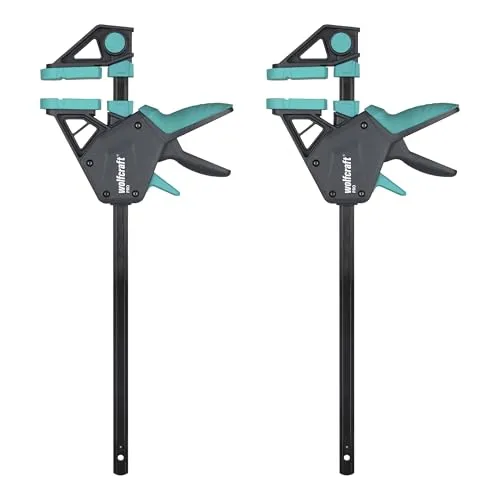 wolfcraft 2x Einhandzwingen PRO von wolfcraft