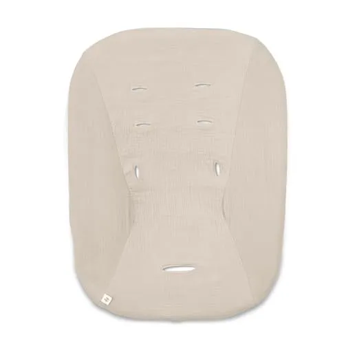 hauck Schonbezug für Babywippe Highchair Bouncer (Eco) (nicht mit anderen Modellen kompatibel), Baumwolle, mit Gummizug und Gurtschlitze für 5-Punkt-Gurt, Waschbar bei 60° (Beige)