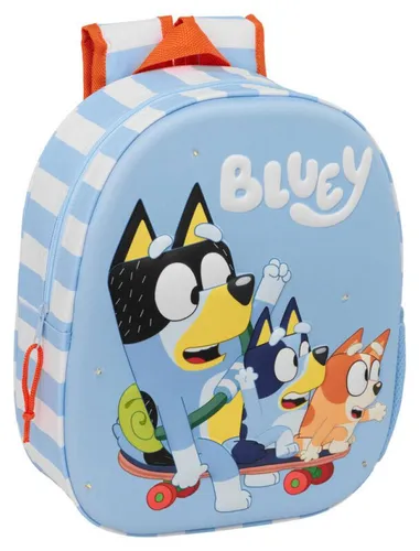 Safta Bluey 8.64l 27x33x10 Cm 3d Rucksack Blau Kinder Blau One Size
