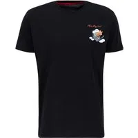 T-Shirt ALPHA INDUSTRIES Flying Buzz - Herren Kurzarm Shirt - Herren-Shirts mit einzigartigem Flying Buzz Print. 100% Baumwolle sorgt für ein weiches Hautgefühl und hohen Tragekomfort. Ideal für den Alltag und kombinierbar.