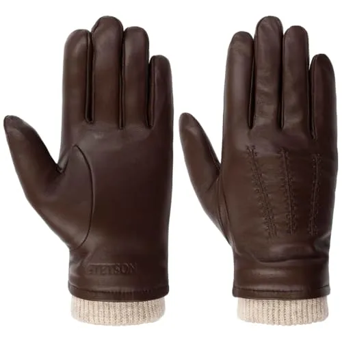 Stetson Conductive Sheepskin Lederhandschuhe – Elegante Herrenhandschuhe für Herbst und Winter
