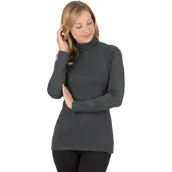 TRIGEMA Rollkragenshirt Damen XL - Basic Langarm Rollkragen-Shirt aus 95% Baumwolle, figurbetont und anschmiegsam. Ideal für Freizeit-Outfits oder unter einem Blazer, nachhaltig mit dem Grünen Knopf.