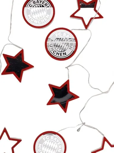 FC Bayern München Lichterkette Winter in rot von FC Bayern München