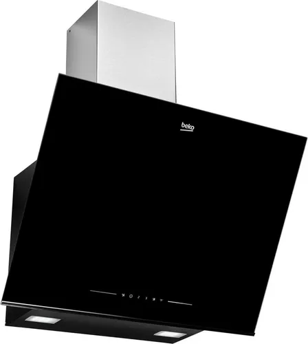 Beko Dunstabzugshaube BHCA66641BBHS, 60 cm, Schwarz - Dunstabzugshaube mit spülmaschinenfesten Filtern für einfache Reinigung und automatischer Luftreinigung. Ideal für frische Luft in der Küche, selbst nach dem Kochen.