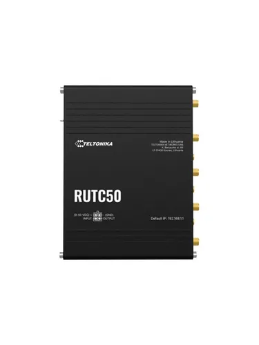 Teltonika RUTC50 WLAN Router - 5G, Wi-Fi 6, bis zu 3,4 Gbit/s, Dual-SIM mit Failover und präzise Standortverfolgung