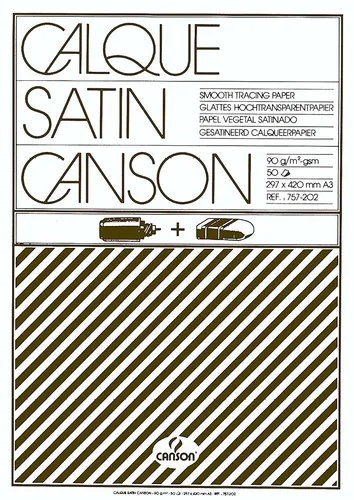 CANSON Transparentpapierblock DIN A3 90 g/qm 50 Blatt