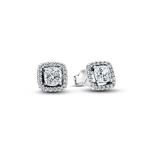 Pandora Timeless Hell Quadratische Strahlenkranz Ohrstecker