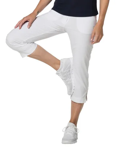 Limited Sports Capri Hose Carla - Damen, Größe 46, Stretch & schmal geschnitten - Modische Damen Caprihose für Tennis, bietet optimale Bewegungsfreiheit durch elastisches Material und schmalen Schnitt. Mit seitlichen Taschen und Beinschlitzen.