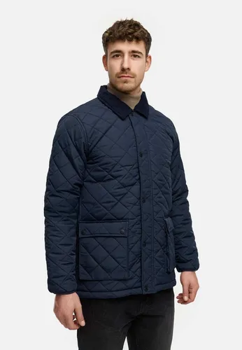 Indicode Herren INDrills Steppjacke mit Cordkragen | Stylische Daunenjacke für Männer Sky Captain, M - Die Indicode INDrills Steppjacke vereint Stil und Funktionalität. Mit ihrem markanten Rautensteppmuster und edlem Cordkragen ist sie ideal für vielfältige Wetterbedingungen. Praktische Taschen und verstellbare Ärmelabschlüsse sorgen für Komfort und perfekten Sitz.