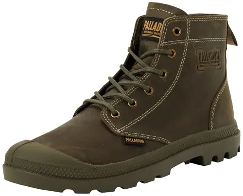 Palladium Unisex Pampa Zip LTH Legacy Ankle Boot - Dusky Green, 43 EU - Stylischer Ankle Boot aus hochwertigem Leder, ideal für jede Gelegenheit. Robuste Konstruktion für optimalen Tragekomfort und Langlebigkeit.