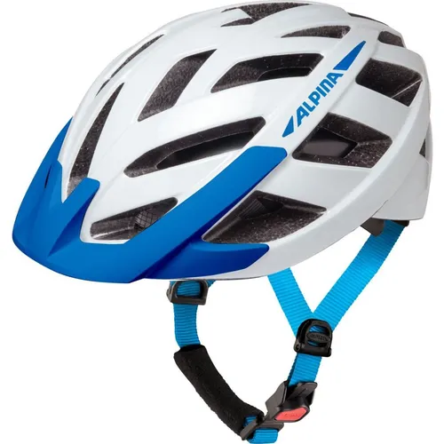 Alpina Panoma 3.0 Radhelm 52-57 cm - Weiß/Blaut - Fahrradhelm für Radtouren, stabil und leicht, mit Insektenschutz und ideal für Bikepacking. Entdecken Sie weitere Top-Angebote von Alpina auf Bergfreunde.de!