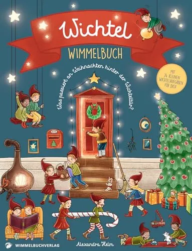 Wichtel Wimmelbuch - Entdecke die Weihnachtswelt - Das Wichtel Wimmelbuch für Kinder ab 2 Jahren lädt zum Staunen und Entdecken ein. Erlebe die magischen Momente hinter der Wichteltür und fördere die Fantasie deines Kindes.