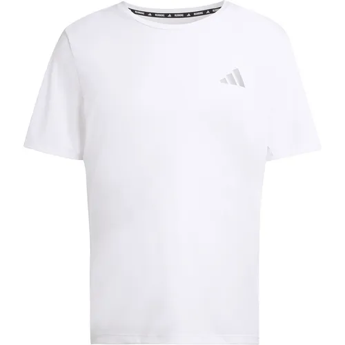 adidas Performance Laufshirt Run Ess Tee M weiß S (44/46) - Sportliches Laufshirt aus 100% Polyester mit climacool® Technologie für optimale Atmungsaktivität. Ideal für Läufer, die Komfort und Stil schätzen.