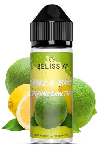 Belissia Shake and Make - Zitrone Limette - Hochdosiertes Lebensmittel Aroma 10ml mit praktischer Schüttelflasche zum mischen. Für Lebensmittel, Kochen, Backen, Hobby, Raumerfrischung uvm.