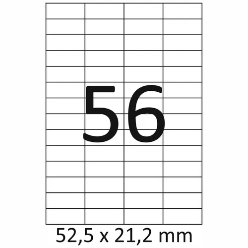 Etiketten A4 52,5 x 21,2mm 100 Blatt = 5600 Stück