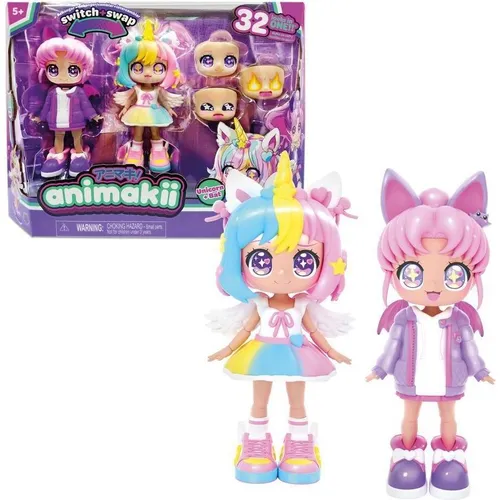 Animakii Einhorn / Fledermaus Puppen Set (61534374)
