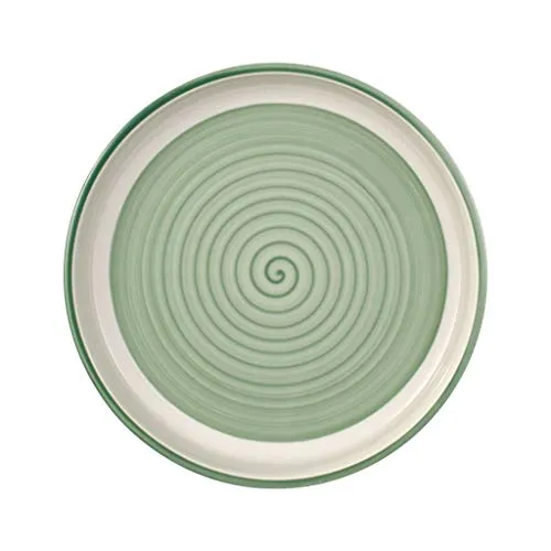 Villeroy und Boch Clever Cooking Green Runde Servierplatte, 26 cm, Premium Porzellan, Grün