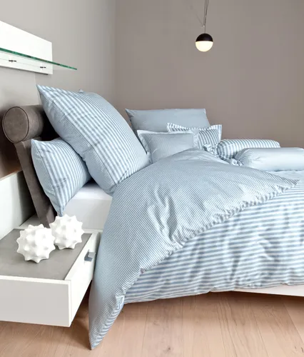 Janine Bettwäsche Blau, 155 cm Breite in blau von Original Janine