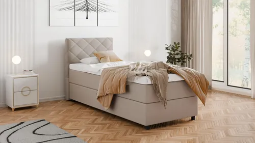 Panda Möbel Boxbett Diamaro, Beige, 90x200 cm von PANDA MÖBEL