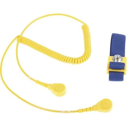RS PRO Handgelenkband ESD 10/10mm Spiralkabel (Statikschutz) (2877385)