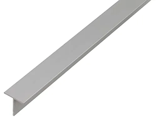 Produktbild Alberts 473129 T-Profil | Aluminium, silberfarbig eloxiert | 1000 x 20 x 20 mm
