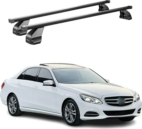 OMAC Dachträger Stahl Gepäckträger für Mercedes E Klasse W212 2013-16 - Dachgepäckträger aus hochwertigem Stahl, wasserbeständig und abnehmbar. Ideal für Fahrräder, Ski und Gepäck, bietet er vielseitige Transportmöglichkeiten für Ihre Abenteuer.