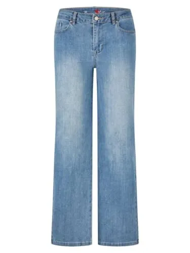 Buena Vista Wide Leg Jeans in Blau, Größe XS - Stoffhosen mit lässigem Schnitt, perfekt für einen modischen Look und hohen Tragekomfort.
