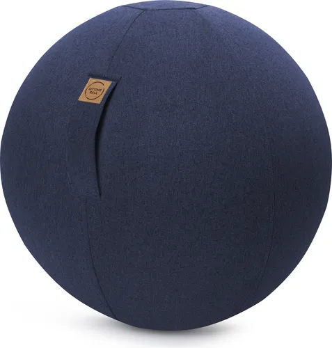 SITTING BALL FELT Sitzball dunkelblau 65,0 cm - Bürostühle für gesundes Sitzen – der SITTING BALL FELT unterstützt eine aktive Sitzhaltung und kommt mit Pumpen-Adapter für einfache Handhabung.