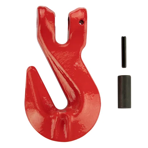 Dema Stahl Parallelhaken für Forstkette Rückekette 10mm rot Güteklasse 8 23505