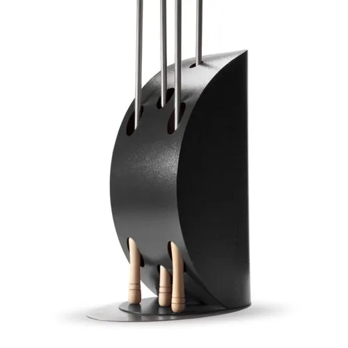 Alfa Forni Schaufelhalter Vela Silber Schwarz (AFIPOPALE-SB) - Ersatzteile für Pizzaöfen, stilvoller Schaufelhalter in Silber und Schwarz für eine ordentliche Aufbewahrung und einfachen Zugriff.