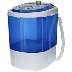 MESTIC Mini Waschmaschine MW-100 - Kompakte Waschmaschine für Camping und Reisen, ideal für Wohnmobile mit leiser 2 kg Kapazität und 15 Minuten Waschtimer.