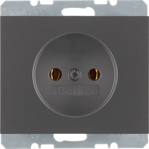 Berker Steckdosen Schwarz von Berker