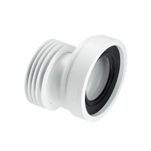 Exzentrische Verlängerung Polypropylen Weiß WC-Abflussanschluss Ø 90-110 mm